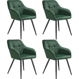 Stol Marilyn, velour, quiltet