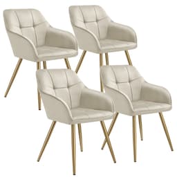 Stol Marilyn, velour, quiltet