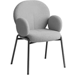 Stol Scandi polstret, Bouclé-stof