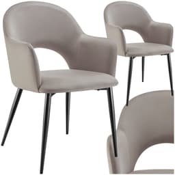 Stol Sachel, velour, polstret, 120 kg