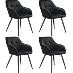 Stol Marilyn, velour, quiltet