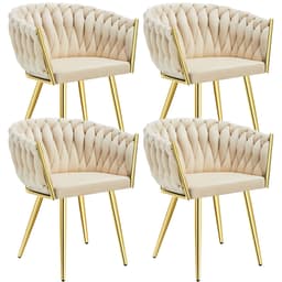 Spisestol Astano - fløyel, knutedesign