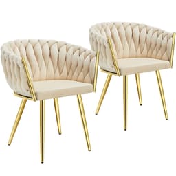 Spisestol Astano - fløyel, knutedesign