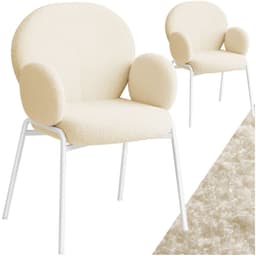 Spisestol Scandi - Bouclé-stoff