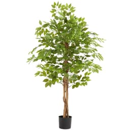 tectake Konstgjort fikusträd Fida, naturtrogen textur 70 x 70 x 160 cm Grön