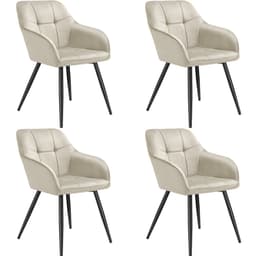 Stol Marilyn, velour, quiltet