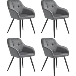 Stol Marilyn, velour, quiltet