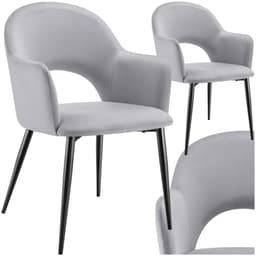 Stol Sachel, velour, polstret, 120 kg