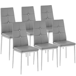 Spisestoler Julien - kunstlær med glitrende steiner