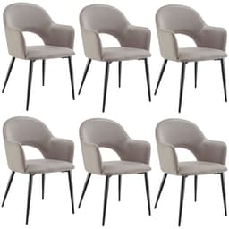 Stol Sachel, velour, polstret, 120 kg
