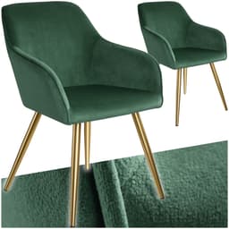 Stol Marilyn velour, guld