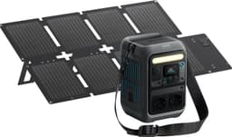 Anker Solix C300x bærbart strømstasjon + solcellepanel 60 W
