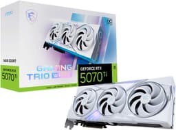 MSI GeForce RTX 5070 Ti GAMING TRIO OC 16 GB grafikkort (hvid)
