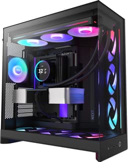 NZXT H9 Flow RGB+ 2025 PC-kabinet (sort)