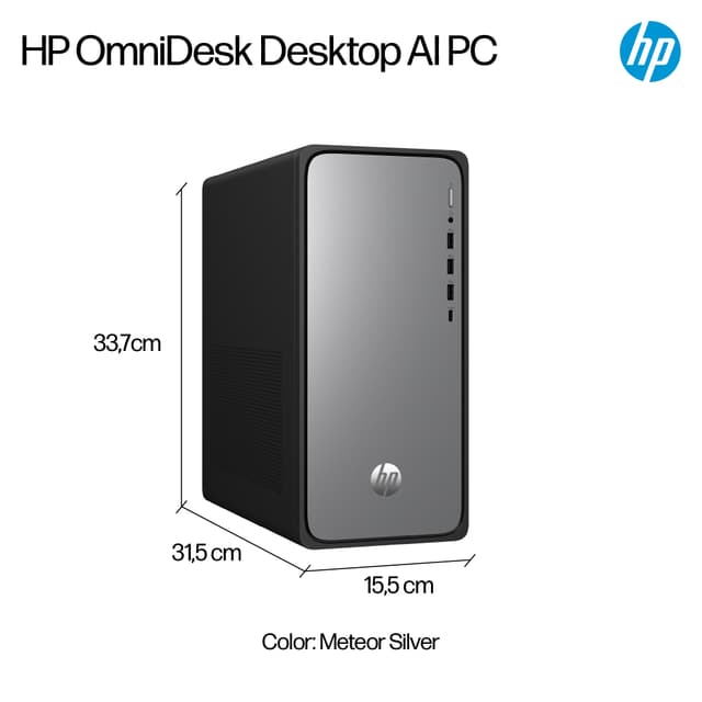 HP OmniDesk M02-0802no i5-14/8/512 stasjonær PC - Elkjøp