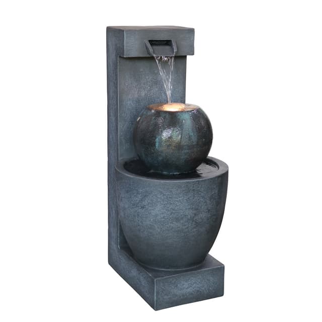 Lykke Fontene Tranquil med LED-lys