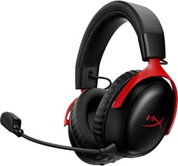 HyperX Cloud III S trådlöst gamingheadset (svart/rött)