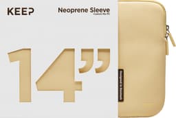 KEEP 14'' laptop-sleeve i neopren (chardonnay)