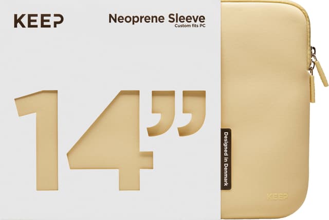 KEEP 14’’ laptopfodral i neopren (chardonnay)