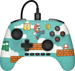 PowerA Switch 2 trådbunden gamepad (mario)