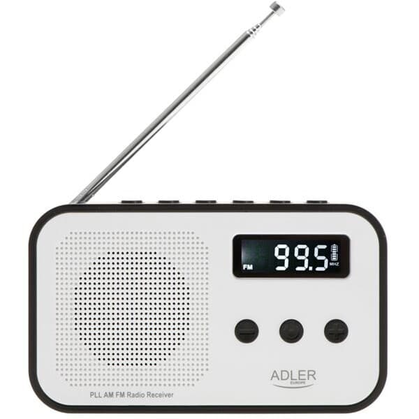 Adler FM-Radio med PPL och LCD-display