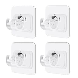 Stånghållare 4-pack - Transparent