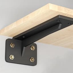 2-pack Raskas seinäkiinnike 50cm - 1.3kg raskas svart väri