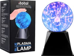 iTotal Plasma bordslampa (blå, svart fot, 15 cm)