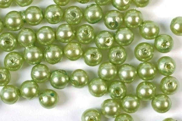 Plastperler 5mm 500g, Lime