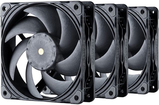 Phanteks T30 120mm PWM-fläkt (svart/3-pack)