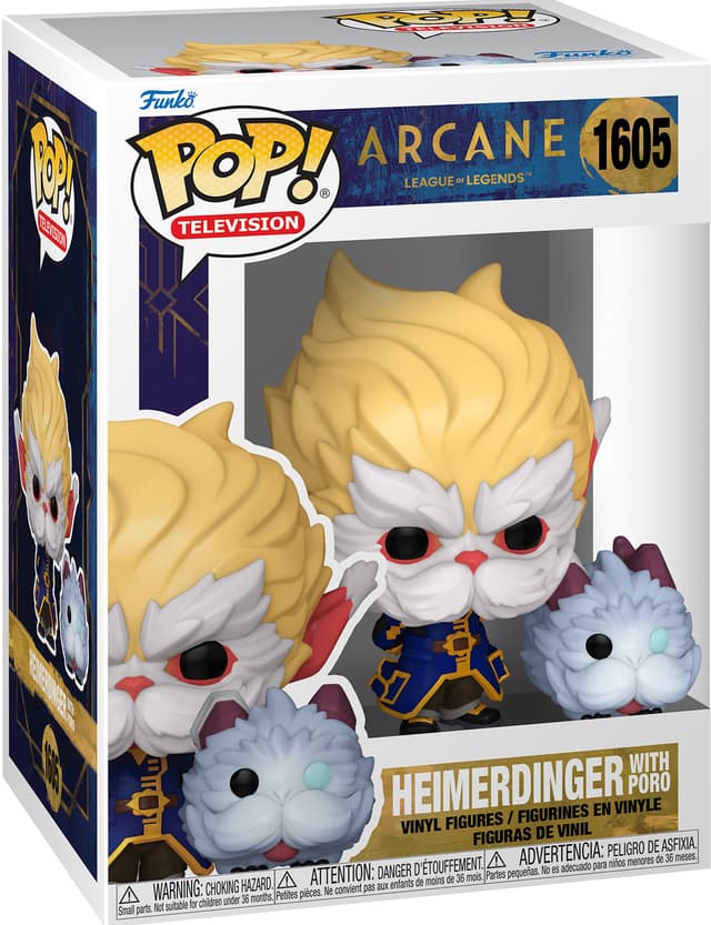 Funko POP Arcane action figure (Heimerdinger with a Poro)