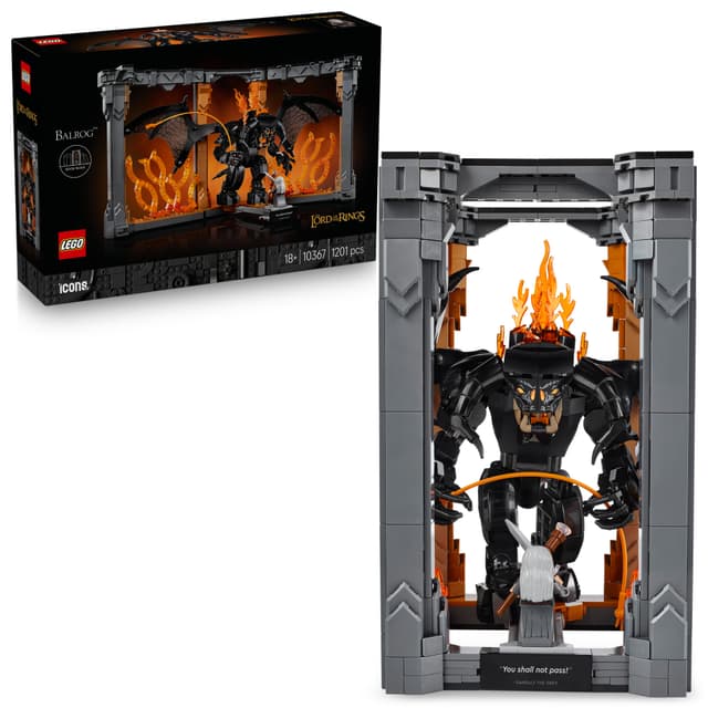 LEGO Icons Sagan om ringen bokstöd med Balrog 10367