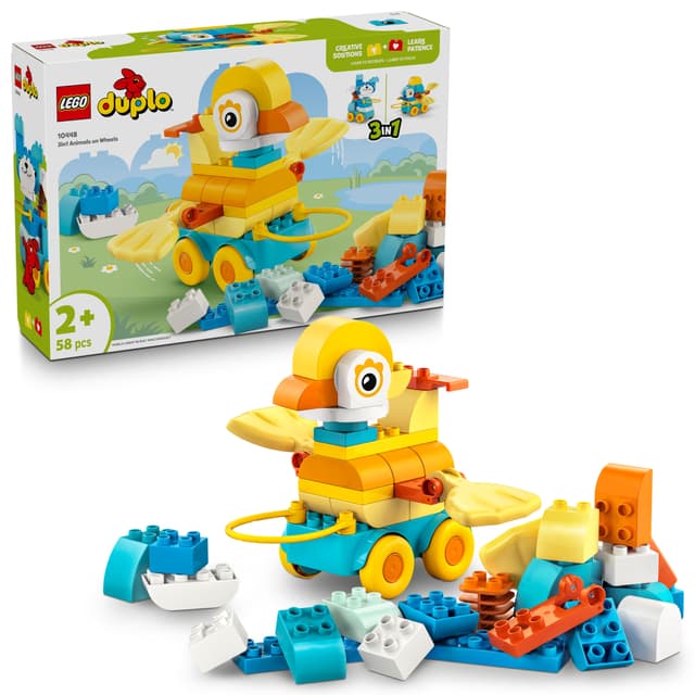 LEGO - DUPLO Town - 3-i-1 Djur på hjul (10448)
