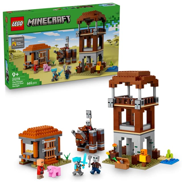 LEGO Minecraft Plundrarvakttorn och vildtjur 21278