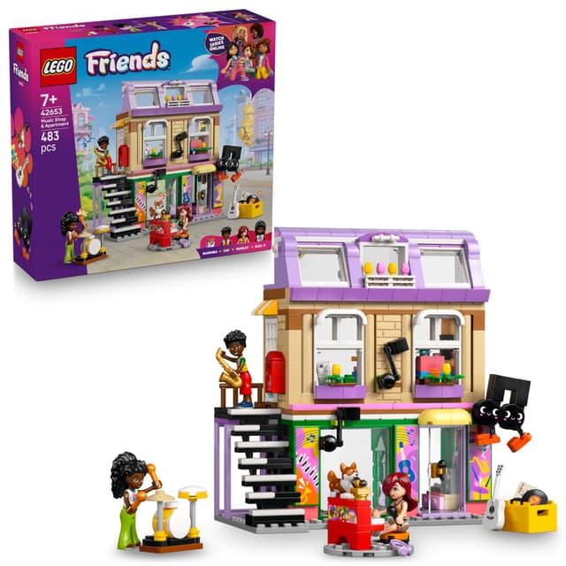LEGO Friends Musikaffär & lägenhet 42653