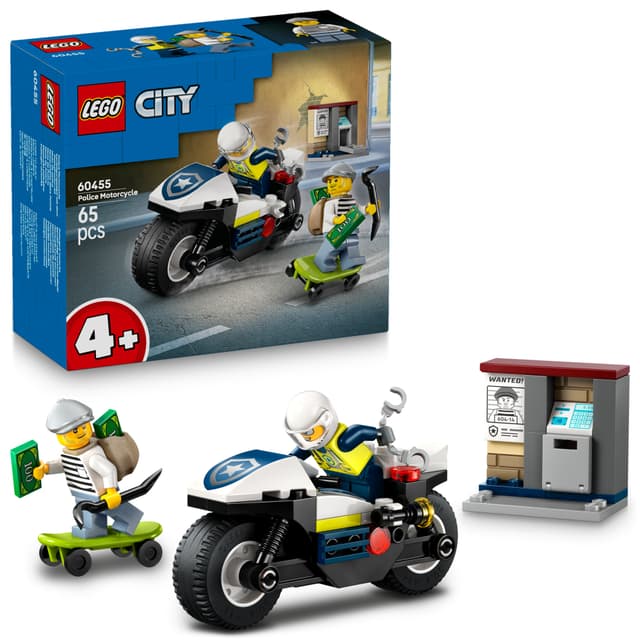 LEGO City Polisens motorcykeljakt 60455