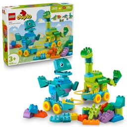 LEGO DUPLO Kaupunki: Dinosauruksia pyörien päällä – 3in1-setti 10451