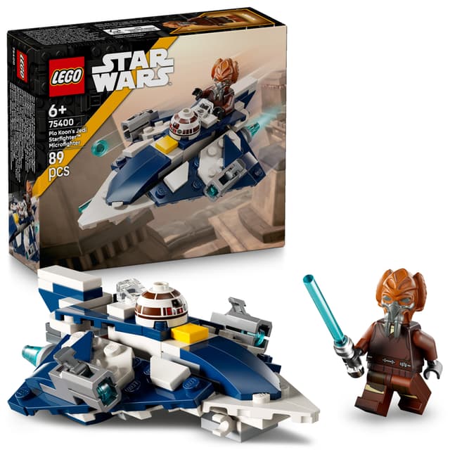 LEGO Star Wars Microfighter af Plo Koons jedi-stjernejager 75400