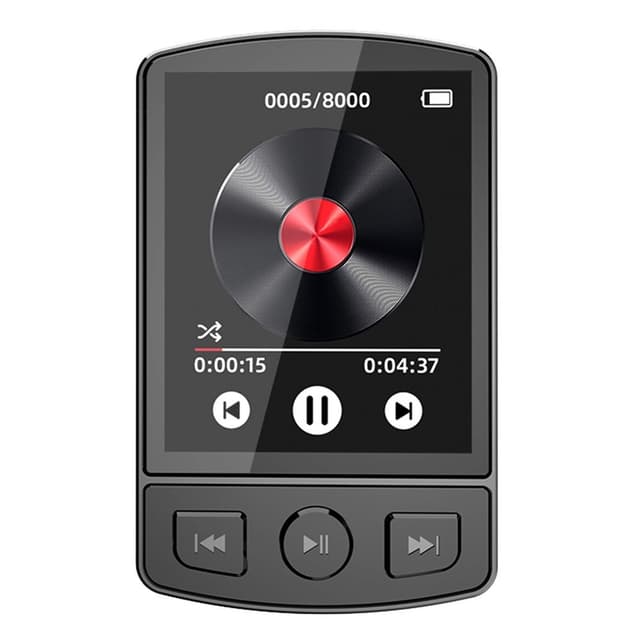 Bärbar Bluetooth MP3-musikspelare FM-radio 1,77-tums skärm Video MP4-spelare