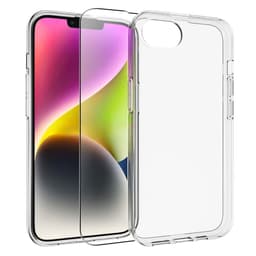 För iPhone 17e / 16e Transparent TPU Reptåligt Skal + 2.5D Bågformat Skärmskydd