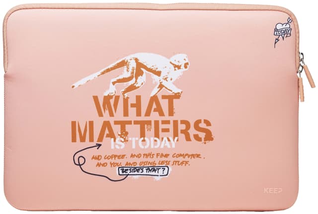 KEEP 13,3” neopren laptopfodral (monkey coral)