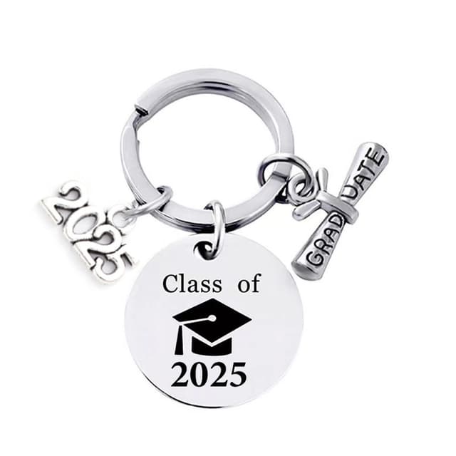 Class of 2025 Nyckelring – Examenspresent i Rostfritt Stål