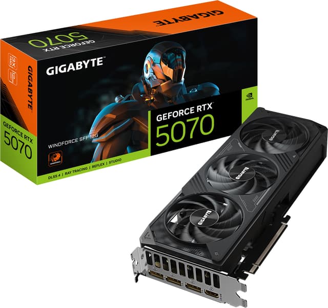 Bilde av GeForce RTX 5070 WindForce 3 - 12GB GDDR7 RAM - Grafikkort