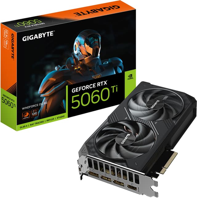 Gigabyte GeForce RTX 5060Ti WINDFORCE OC 8GB grafikkort