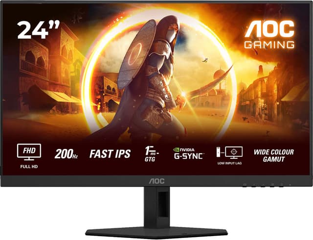 AOC 24G4HRE | FHD | IPS | 200Hz | 1ms 24" bildskärm gaming