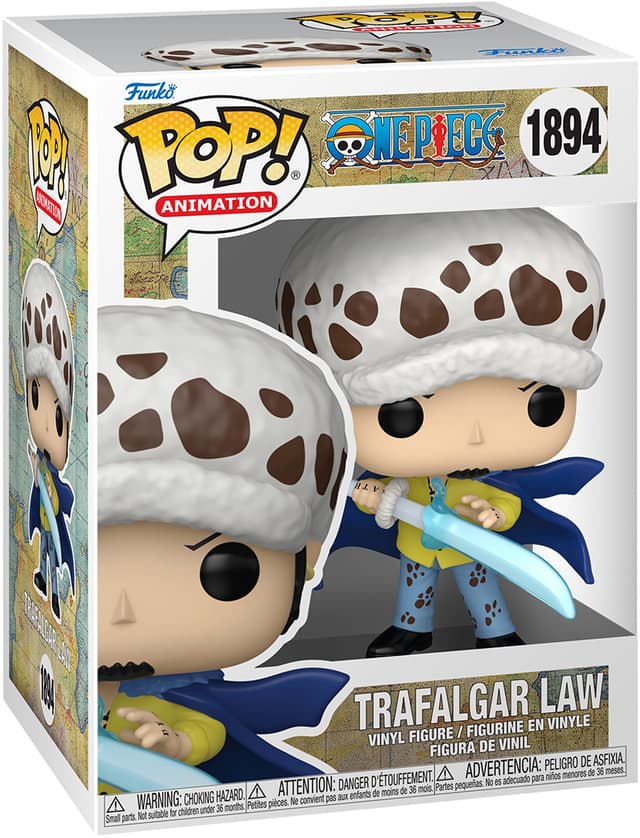 Funko POP! One Piece Trafalgar Law with Blue Anesthesia figur
