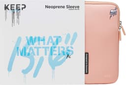 KEEP 15,6’’ neopreeninen suojatasku kannettavalle (Monkey Coral Pearl)