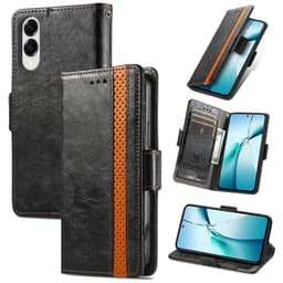 SKALO Samsung S25 Edge CASENEO 002 Premium Flip Cover - Sort