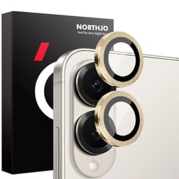 SKALO Samsung S25 Edge NORTHJO Kamerabeskyttelse Metalring - Guld