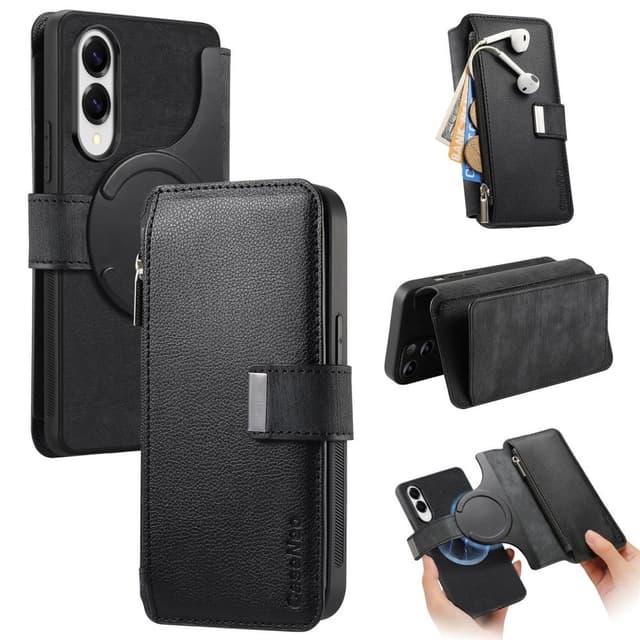 SKALO Samsung S25 Edge CASENEO MW-02 Flip Cover - Sort